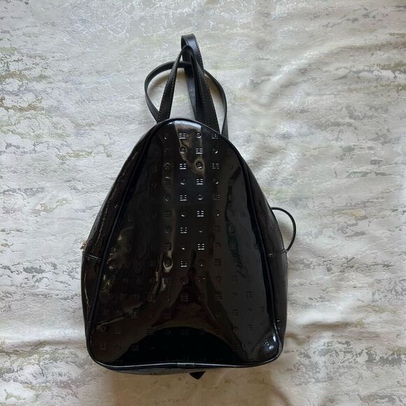 Arcadia Black Patent Mini Back Pack READ DESCRIPTION - Picture 14 of 14